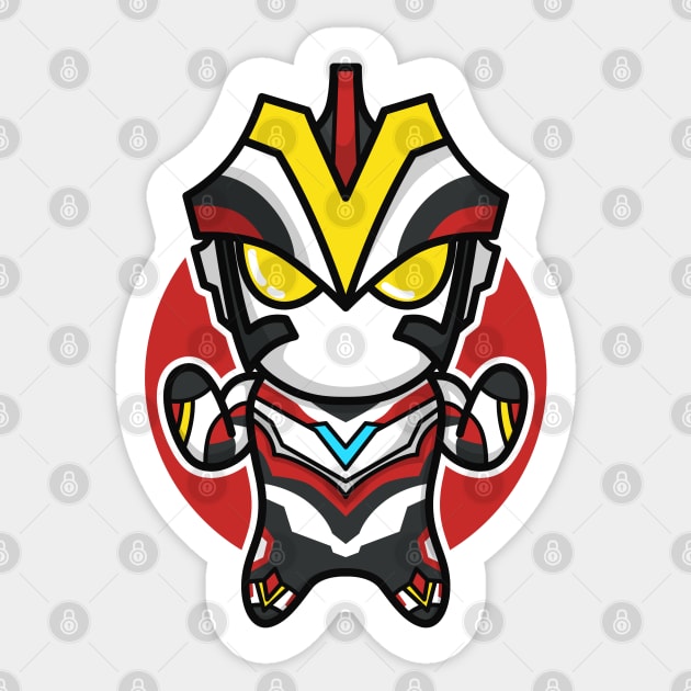 Ultraman Victory Chibi Style Kawaii Sticker by The Toku Verse